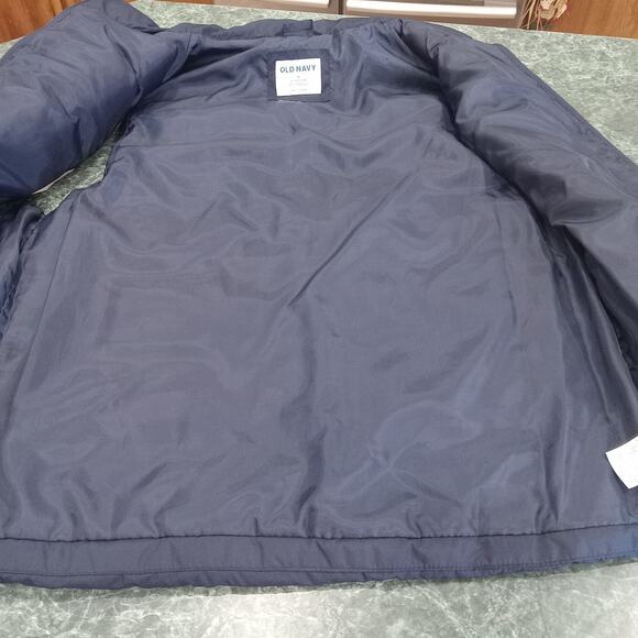 Old Navy Puffer Vest Mens Medium Blue Go-Recycled Quilted Outdoors Lightweight - Picture 9 of 11